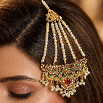 Noor-e-Sahar Pearl Grand Bridal Jewellery Set