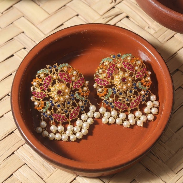 Meena Bloom Earrings - Riwaaj