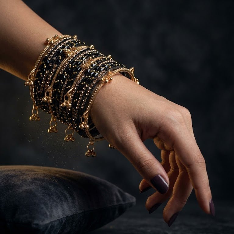 Kashmiri Ghungroo & Black Glass Chooriyan - Riwaaj