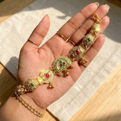 Mehr Gold Chain Bracelet – 22K Handmade Adjustable Indian Bracelet - Riwaaj