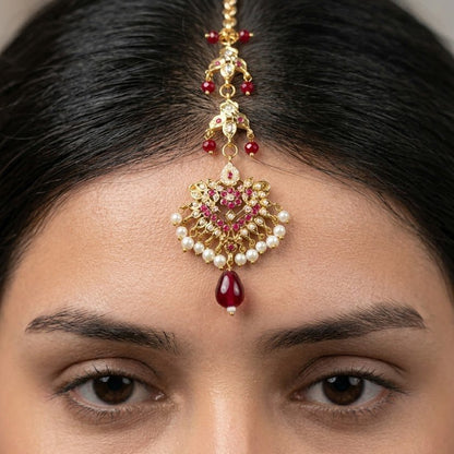 The Mehr Gul Sahara Earrings With Tika - Riwaaj