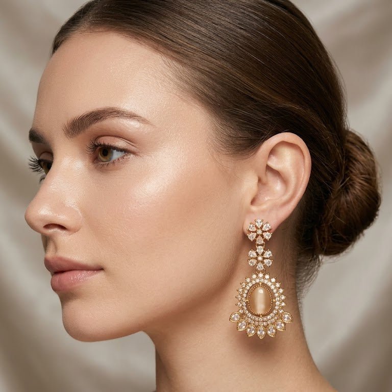 Opaline Royal Earrings - Riwaaj
