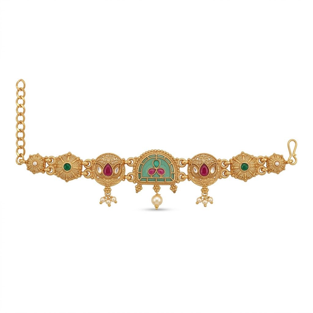 Mehr Gold Chain Bracelet – 22K Handmade Adjustable Indian Bracelet - Riwaaj