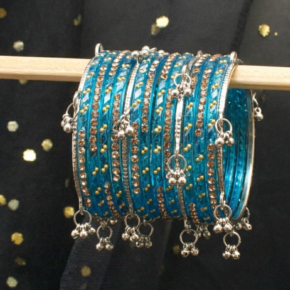 Kashmiri Ghungroo & Blue Glass Chooriyan - Riwaaj