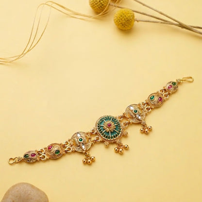 Zara Gold Chain Bracelet – 22K Handmade Adjustable Indian Bracelet