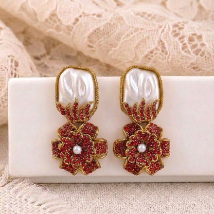 Mother of Pearl Mosaic Blossom Drops - Riwaaj