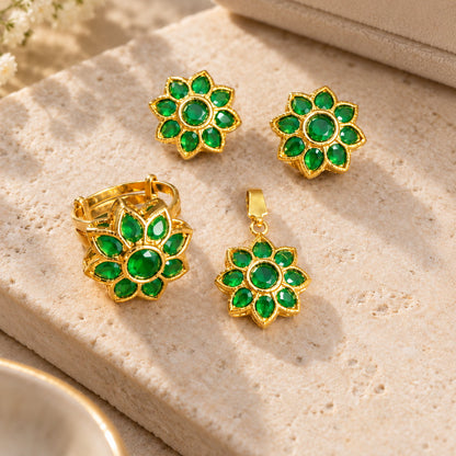 Rang-e-Noor Kundan Locket Set