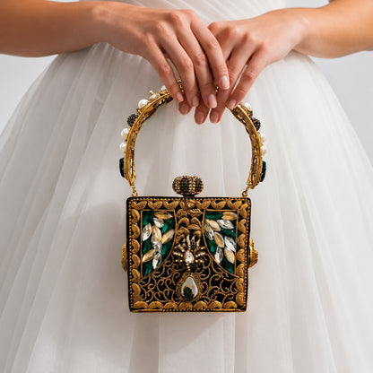 The Jewel Vault – Bridal Evening Handle Clutch Bag