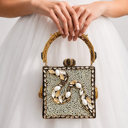 The Jewel Vault – Bridal Evening Handle Clutch Bag