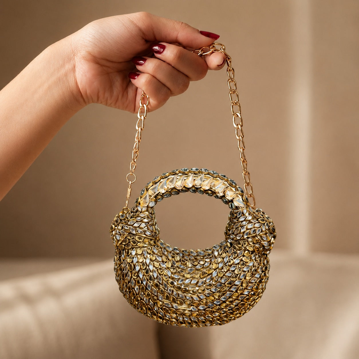 Artifact Luxe – Bridal Evening Bag with Chain
