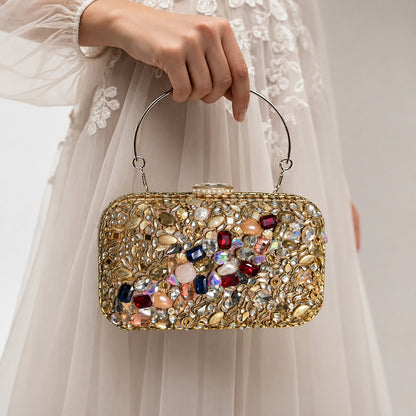 Ophelia Baroque Clutch – Bridal Evening Bag with Handle
