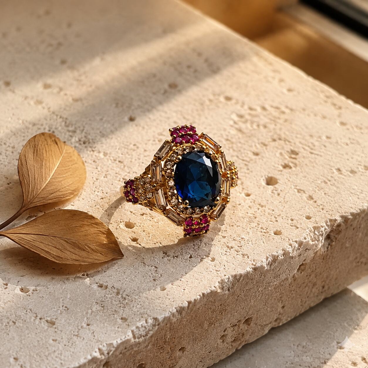Sahar ring worn on ring finger