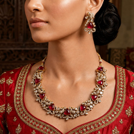 Heritage Gemstone Collar Necklace Set