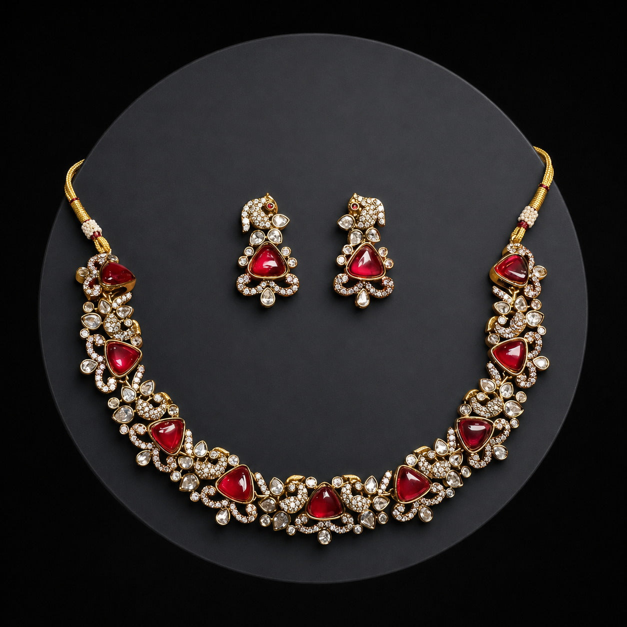 Heritage Gemstone Collar Necklace Set