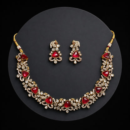 Heritage Gemstone Collar Necklace Set