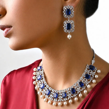 Yumna Zaidi Silver Set - Riwaaj